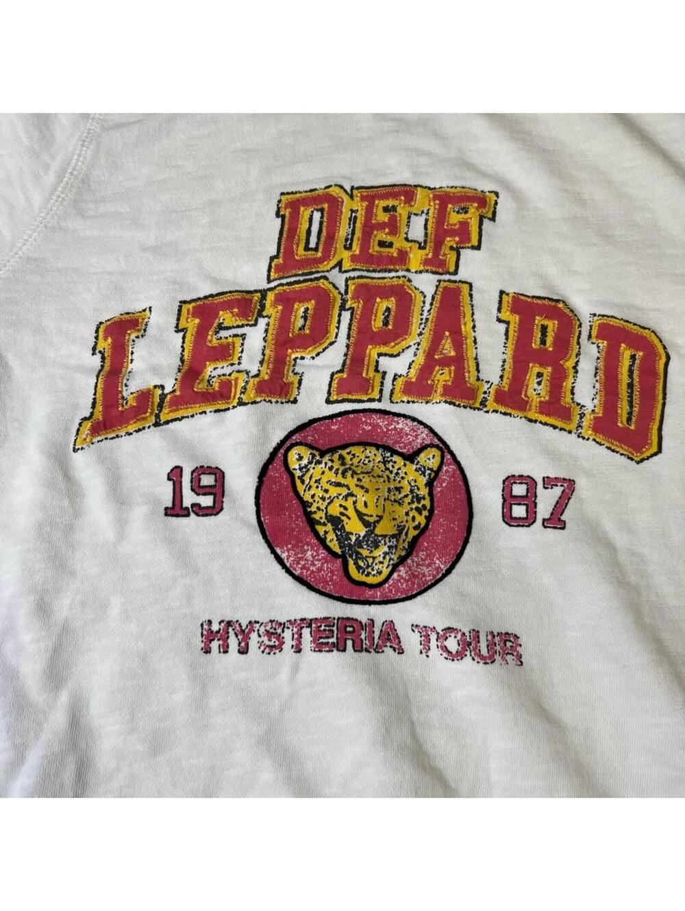 Pilcro Anthropologie Def Leppard Hysteria Tour Crewneck Sweatshirt size Medium - Picture 2 of 6